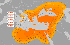 Eutelsat Eurobird-2 Ku-band  Secondary Beam